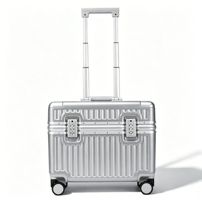 Top Opening Suitcase 18inch Boarding Carry-on Travel Photographer Rolling Luggage PC Material with Aluminum Alloy Frame TSA Lock