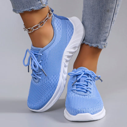 Spring new women's sports shoes, fashionable, breathable, lightweight, non-slip, wear-resistant, casual sports shoes, flat shoes