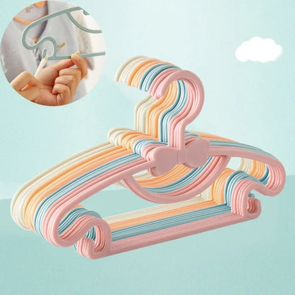 5-50pcs Baby Hangers Plastic Kids Clothes Storage Hanger for Nursery