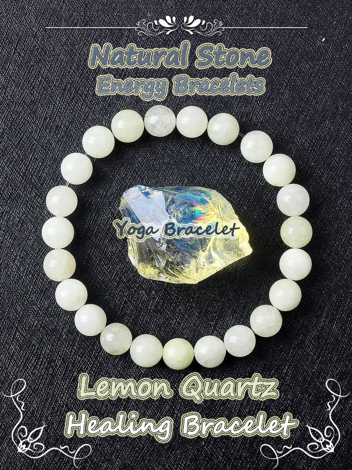Original Natural Stone Beads Bracelet Men Women Reiki Blue Apatite Lapis Lazuli Amethyst Yellow Tiger Eye Beads Bracelet Jewelry