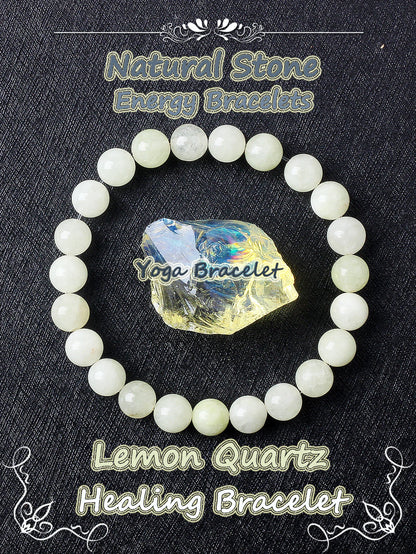 Original Natural Stone Beads Bracelet Men Women Reiki Blue Apatite Lapis Lazuli Amethyst Yellow Tiger Eye Beads Bracelet Jewelry