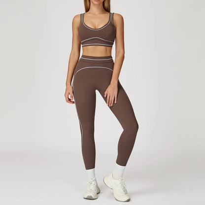 Yoga Suit 2PCS Women Tracksuits Sports Outfits Gym Clothes Running Sports Bra Suits Female Workout Yoga Clothes Athletic Wear