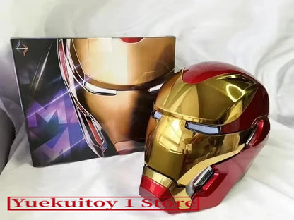 Newly Upgraded Iron Man Helmet Mk5 Mk50 Mk17 Wearable Voice Controlled Opening And Closing Classic Collectible Ornaments Gifts