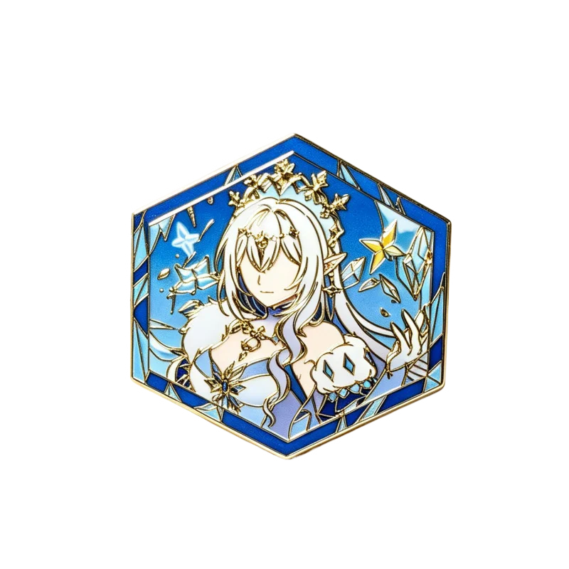 Genshin Impact Tsaritsa Columbina Flins Pin Genshin Figure Badge Accessories Backpack Charms Party Favor Gifts