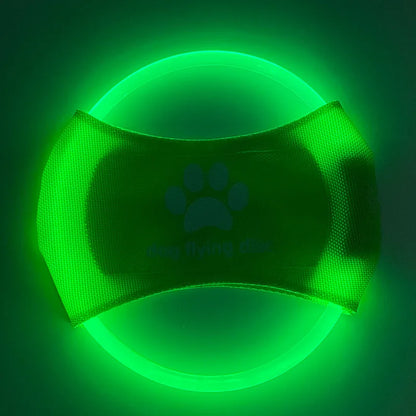 Hot-selling eco-friendly interactive LED Frisbee dog training toy rechargeable sports pet sports toy