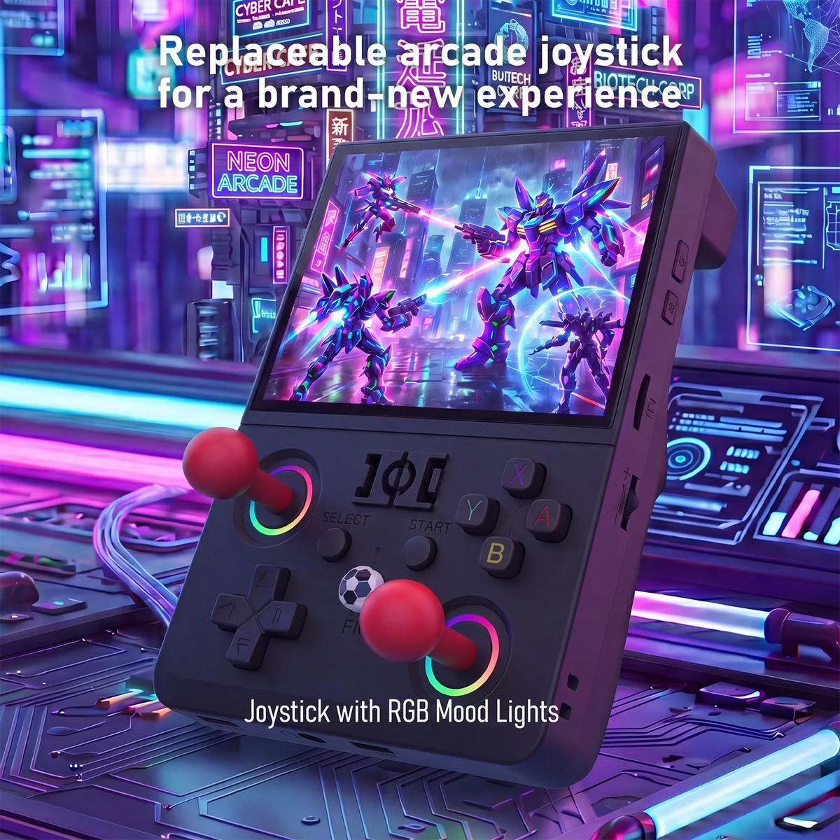 New R63 Max2 Retro Handheld Game Console Linux System 4.5 Inch IPS Screen 64G/128G Portable Pocket Player Built-in 18000+ Games