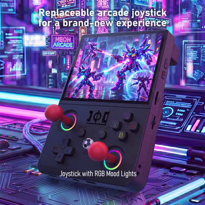 New R63 Max2 Retro Handheld Game Console Linux System 4.5 Inch IPS Screen 64G/128G Portable Pocket Player Built-in 18000+ Games