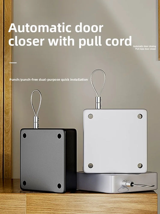 Door Closer Automatic Closing Sliding Latch No Punching Automatic Door Lock for Sliding Mesh Closer Closed for Refrigerator
