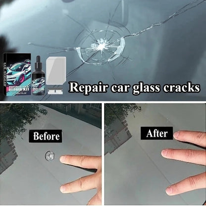 Magic Windscreen Crack Repair Set - Auto Glass Scratch Eraser for Cars Trucks Motorcycles