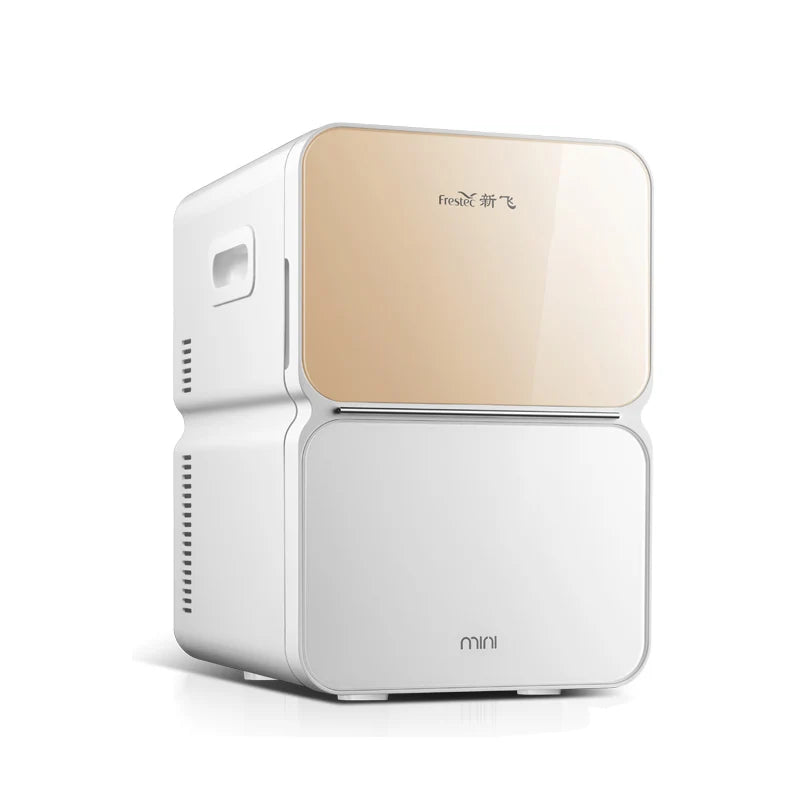 22L Mini Car Home Refrigerator - Semiconductor Cooling for Cosmetics Breast Milk Storage Quiet Operation