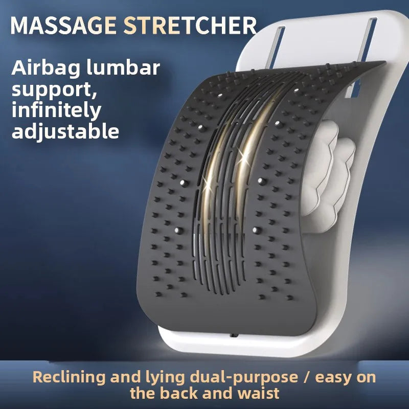 Lumbar Back Stretcher, Home Use Lower Back Traction Device, Spine Relief Support Massager for Back Discomfort Relief
