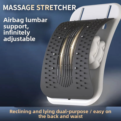 Lumbar Back Stretcher, Home Use Lower Back Traction Device, Spine Relief Support Massager for Back Discomfort Relief