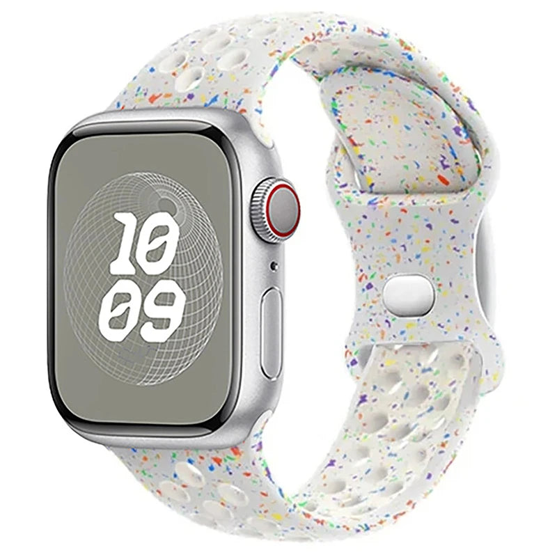 Strap For Apple Watch Band 44mm 49mm 45mm 40mm 41mm 38mm 42mm correa Breathable sports bracelet iwatch series 8 SE 7 6 5 9 Ultra