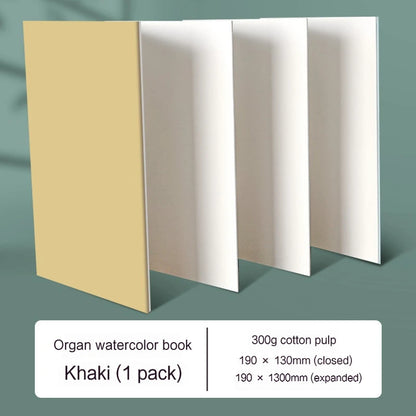300GSM Thickened Paper Organ Book Sketchbook for Sketching Illustration Handbook Painting Watercolor Journal Drawing Notebook
