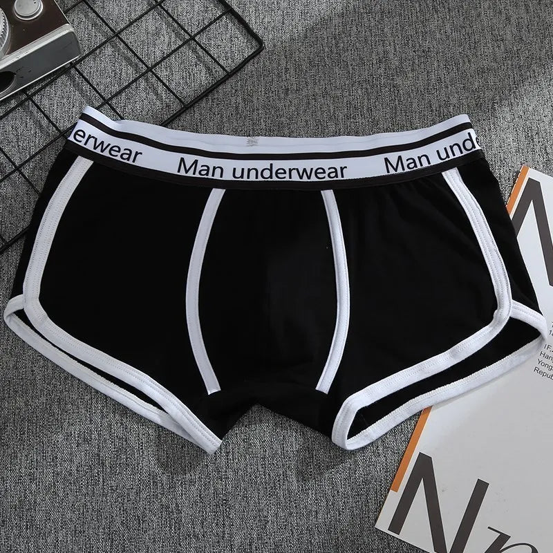 Mens Underwear Boxers Pack Cotton Men's Panties Breathable Solid Boxershorts Male Mid Waist Underpants Boxer Hombre Men Shorts