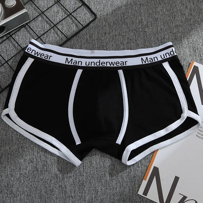 Mens Underwear Boxers Pack Cotton Men's Panties Breathable Solid Boxershorts Male Mid Waist Underpants Boxer Hombre Men Shorts