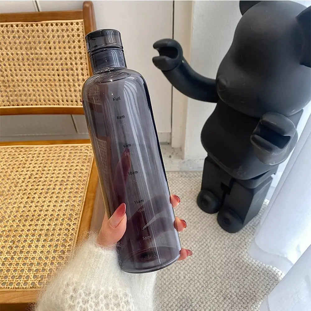PP For Travel School Juice Milk Tea Cup Drinkware Durable With Time Marker Water Cup Water Bottle Drinking Cup Coffee Mugs