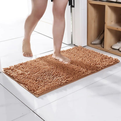 1pc 50*80 Cm Non-Slip Bath Mat Shaggy Durable Bath Rug for Bathroom Plush Carpet for Bathtubs Rain Absorbent Free Shipping