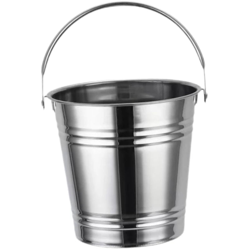 Thickened Double Wall Stainless Steel Ice Bucket Insulated Wine Champagne Chiller Cooler Bucket For Beer Bar Ice Storage Tool