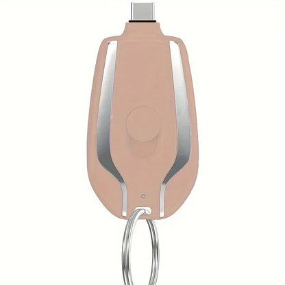 2025 New 1500mAh Mini Keychain Emergency Power Bank Portable Power Bank Keychain Emergency Charger for iPhone13 12 Xiaomi Huawei
