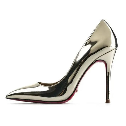 Plus Size 34-44 Sexy Red Shoes Dress Party Wedding High Heels Rubber Bottom Pointed Toe Spring Shallow Women Pumps