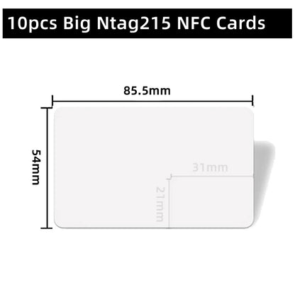 10/50pcs NFC Card Ntag215 Cards 215 504Bytes 13.56mHz for huawei share ios13 personal automation shortcuts