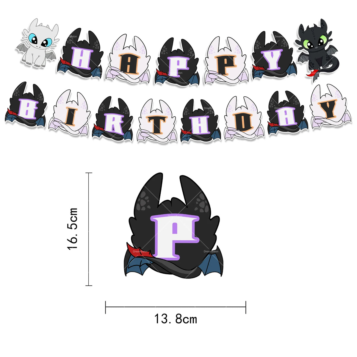 How To Foil Balloons Trained Yours Dragoned Latex Ballons Party Decoration Happy Birthday Banner Cake Topper Background Sticker