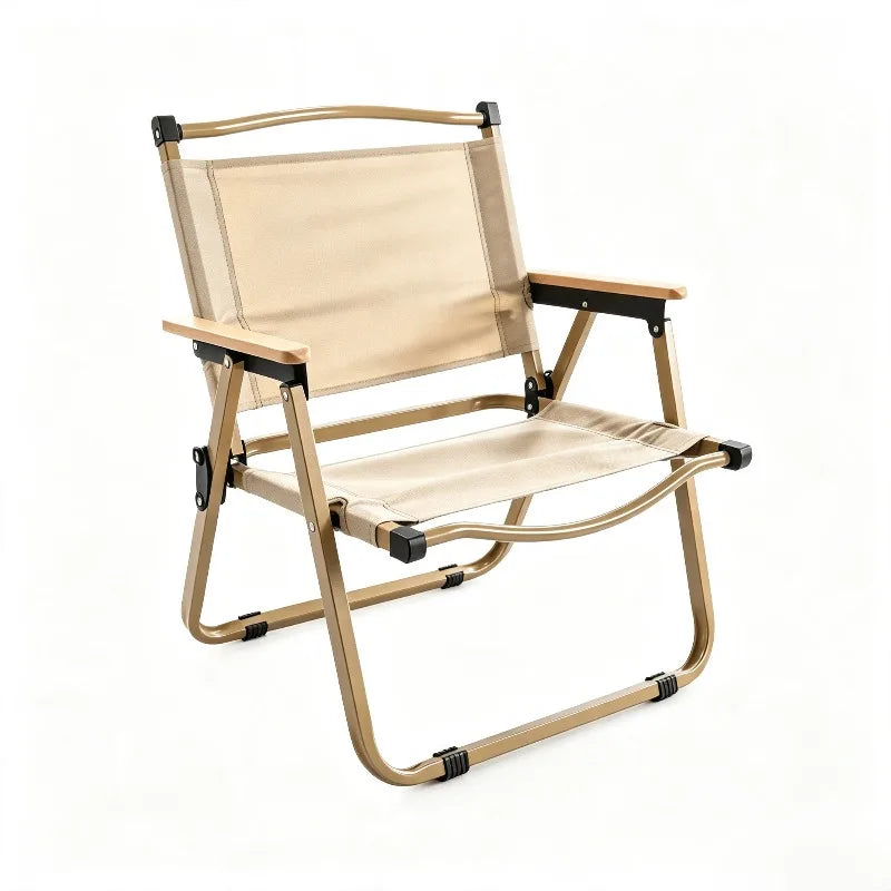 Foldable Camping Chair With Carry Bag,600D Black Oxford Fabric For Outdoor Activities Portable Chair For BBQ Camping, Hiking ,Beach