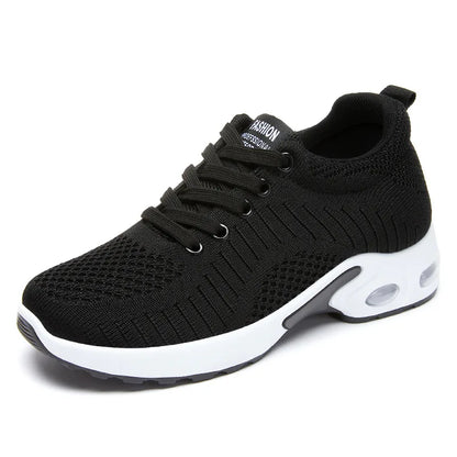 Spring Autumn Women Mesh Breathable Sports Shoes Lady Non-slip Running Shoes Adult Student Commuter Casual Shoes Everyday Casual