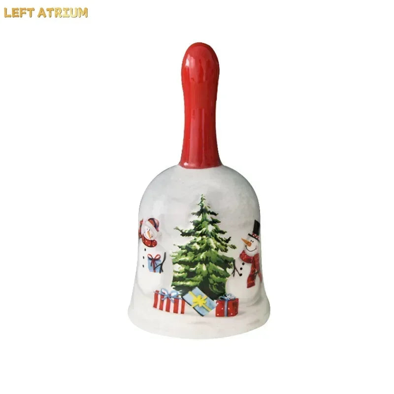Nordic creative Christmas Snowman bowl plate cutlery set Western ceramic dinner plates Home rice salad bowl cup Christmas gift