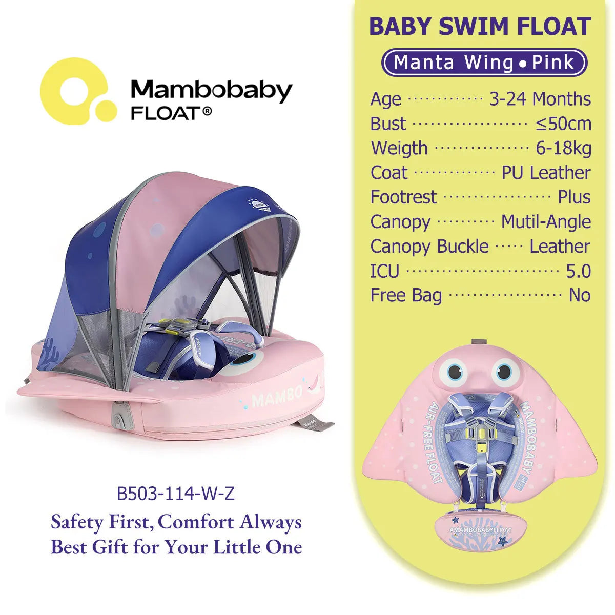 Mambobaby Baby Pool Float Vip 5 Dropshipping Blackproof Pool Mat For Infant Non-Inflatable Natation Buoy With Parasol Beach Toys