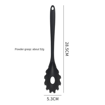 1/3-Piece Silicone Cooking Spoon Set - Heat-Resistant, Large Slotted & Solid Spoons for Non-Stick Cookware, Mixing & Filling