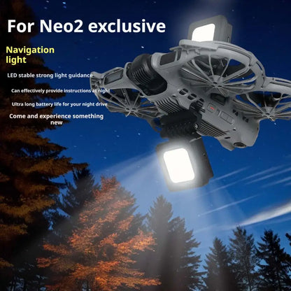 Drone Night Flight Light, Indicator Light for DJI Neo 2 Drone Accessories Anti-Collision Rechargeable LED Light Navigation Light