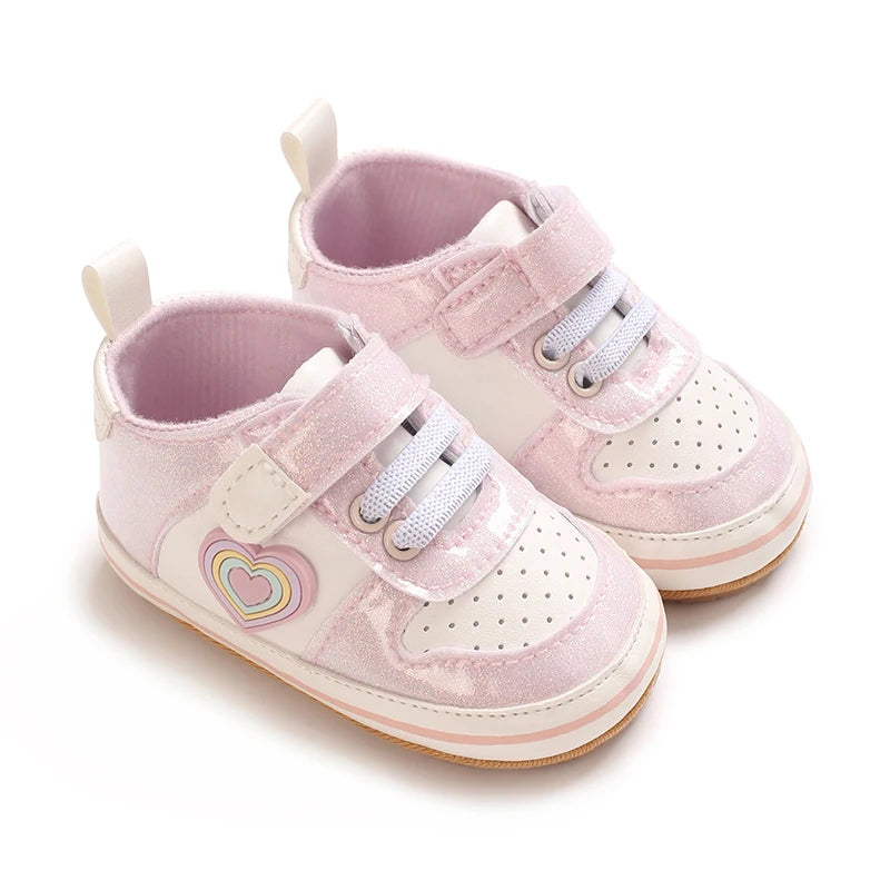 Fashionable Korean Version Men's And Women's Sports Shoes Indoor Soft Rubber Sole Anti Slip Front Shoes 0-18M Baby Shoes