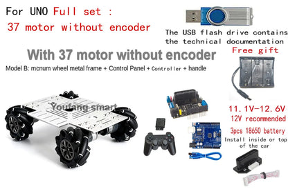 10-20Kg Load 330+240mm Big Plate 4WD Mecanum Wheel Robot Car with 12V Motor for Arduino ROS Robot Arm Chassis DIY Kit Toy Parts