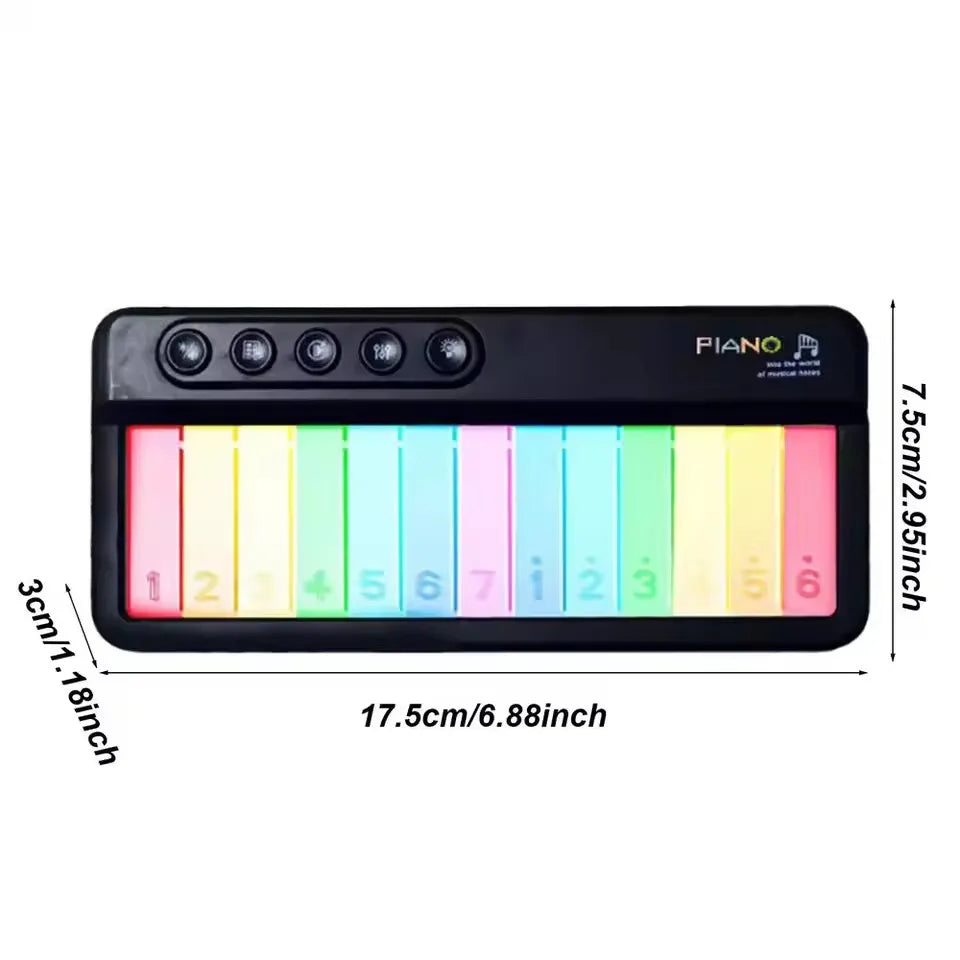 Children Electronic Piano Toy Electronic Kids Keyboard Touch Screen Light Piano Toy Portable Musical Instruments Educational