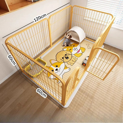 DIY Teddy Pet Fence Indoor Free Combination Small Medium Cage Dog Enclosure Indoor Isolation Door Pet Playpen Portable Supplies