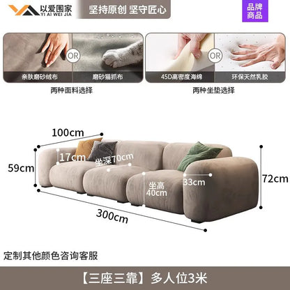 Comfortable Lounge Divano Soggiorno Di Lusso Luxury Furniture  Modern Living Room Sofas Minimalist Sectional Puff Corner Sofa