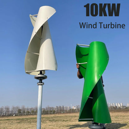 High Quality Wind Turbine Generator 1000W 2000W 3000W Vertical Axis Windmill With MPPT Hybrid Controller Inverter For Home Use