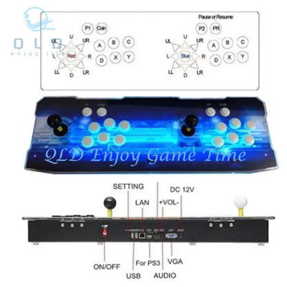 26800 Pandora Saga Dx2 Box Arcade Console 2025 Multiplayer Joystick 720P HD Output TV Games Suitable for Family Entertainment