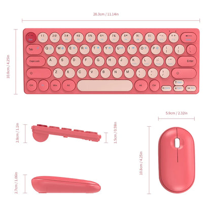 2.4G Wireless Keyboard and Mouse Combo Battery Power Bluetooth Keyboard and Mouse Set for Laptop for Ipad Cell Phone Tablet