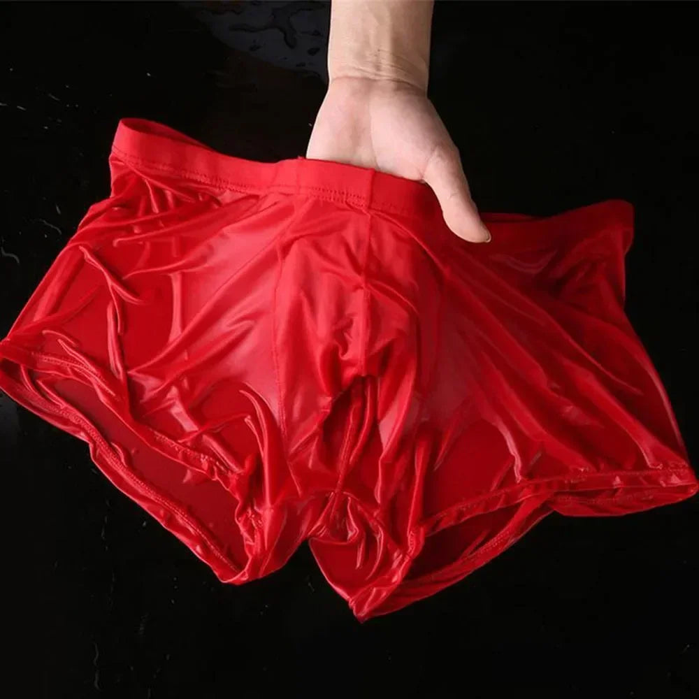 Sexy Wet Transparent Underwear For Men Pantiess Thin Solid Color Shorts Trunks Man Shorts And Underpants