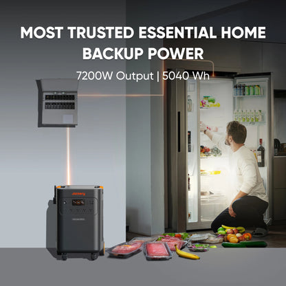 Jackery Explorer 5000 Plus with Anderson Cable Set, LiFePO4 Power Station, Solar Generator for Home RV