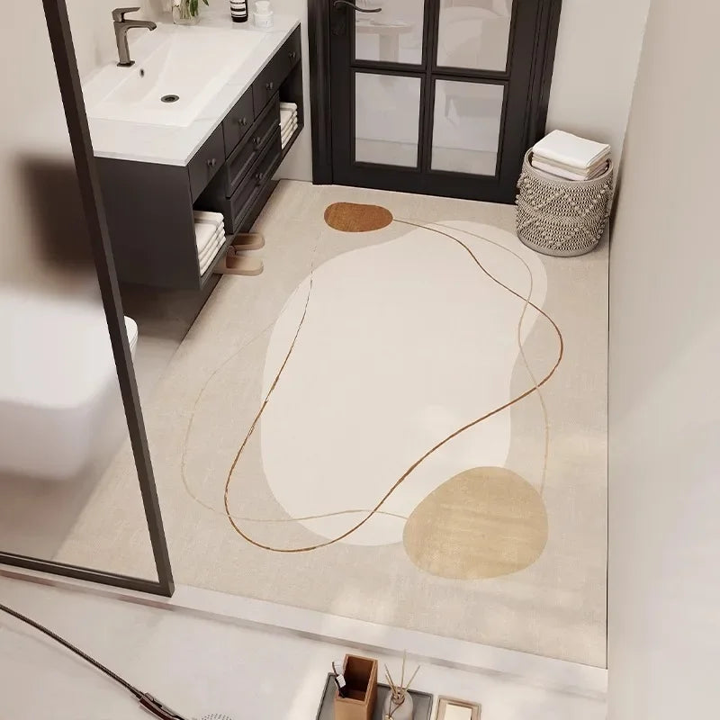 Carpet in the Bathroom Mat Absorbent Non-Slip Floor Mats Home