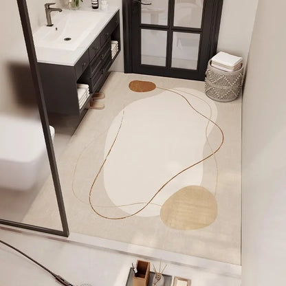 Carpet in the Bathroom Mat Absorbent Non-Slip Floor Mats Home