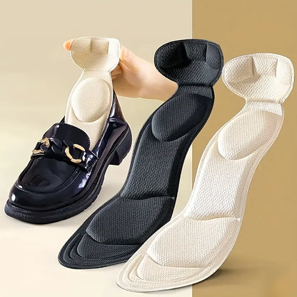 Memory Foam Insoles Women High-heel Shoes Insoles Anti-slip Cutable Insole Comfort Breathable Heel Protection Massage Shoe Pads