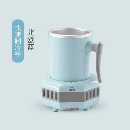 Portable Mini Beverage Cooler Cup, Quick Cooling Drink Chiller for Beer Milk Juice, Personal Cooling Device for Office Dorm Use