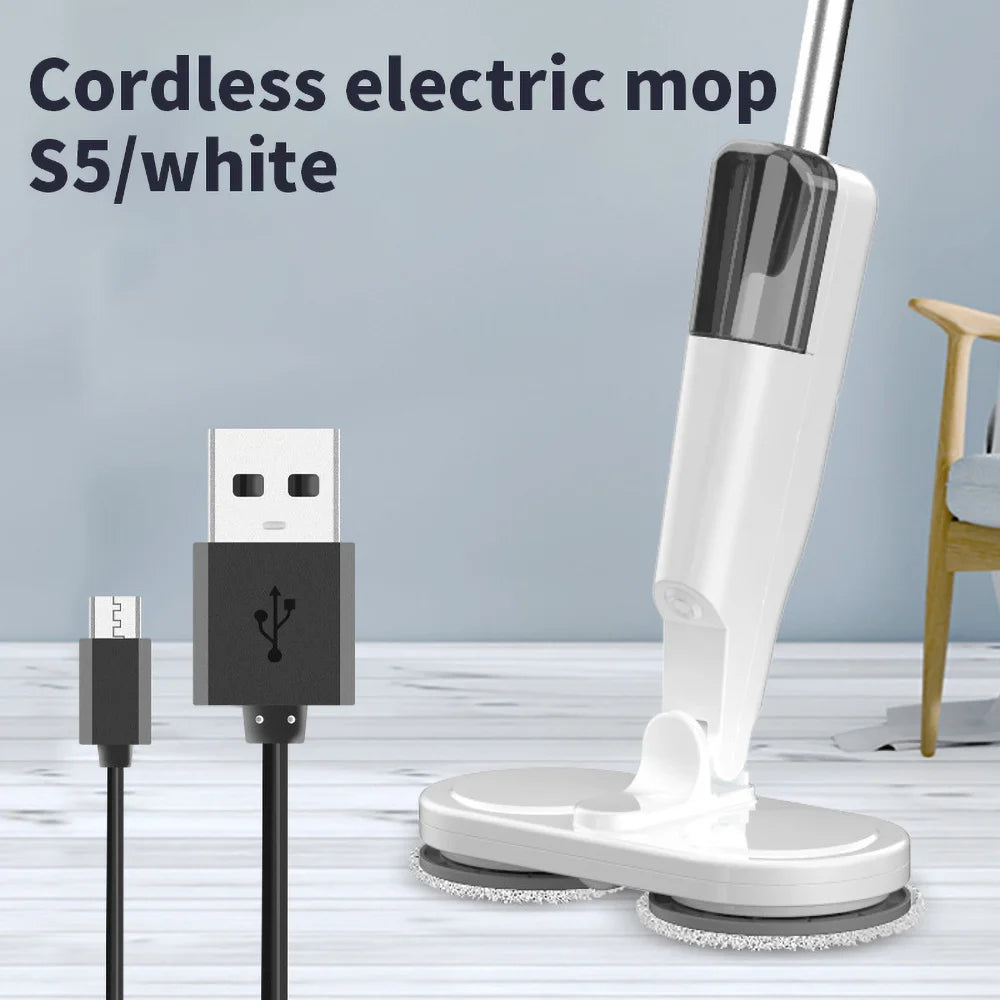 Wireless Electric Mop With Sprayer Floor Washing Mops With Self-spin To Clean Floor Handheld Smart Household Automatic Mop