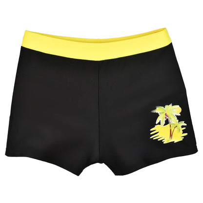 Boys Swim Trunks Kids Casual Beach Shorts Pants Dolphin Coconut Tree Print Vacation Swimwear Summer Child Bathing Suit 23-55kg