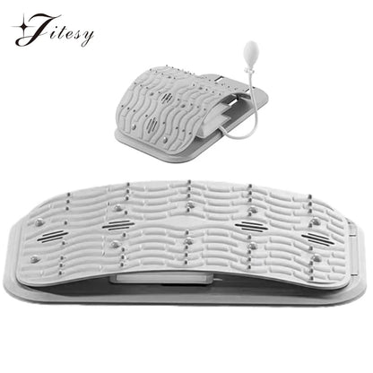 Lower Back Massager Stretcher Adjustable Manual Airbag Lumbar Tractor Ergonomic Lumbar Support Board Ergonomic Lumbar Support Board Comfortable Acupressure Points Ergonomic Design